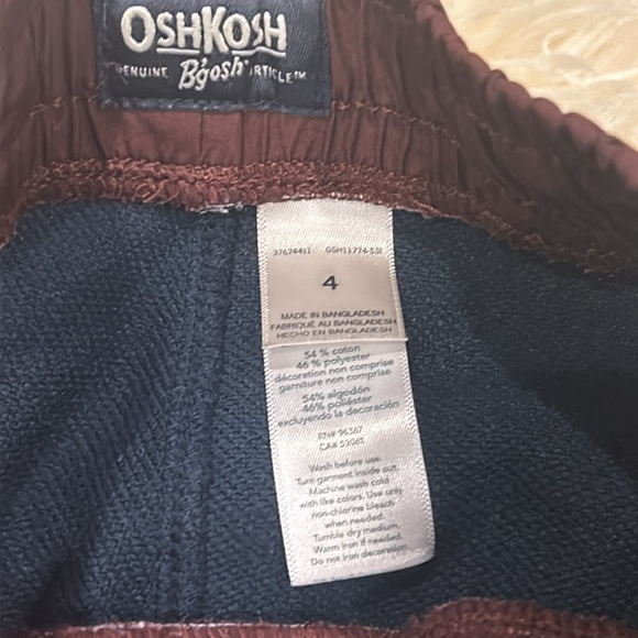 OshKosh B’Gosh Dark Blue & Maroon & Carter’s Black Sweatpants Joggers Size 4T - Picture 5 of 12
